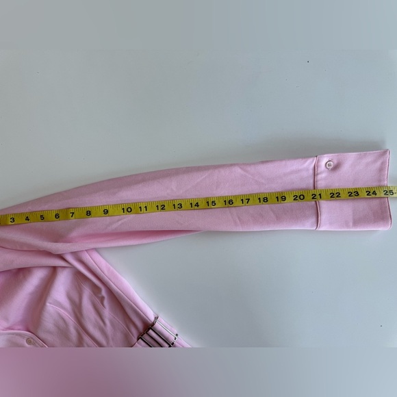 Vintage 90s Y2K Vertigo Light Baby Pink Button Up Shirt Jacket Size S - Picture 14 of 15